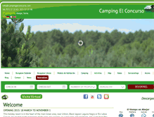 Tablet Screenshot of campingelconcurso.com